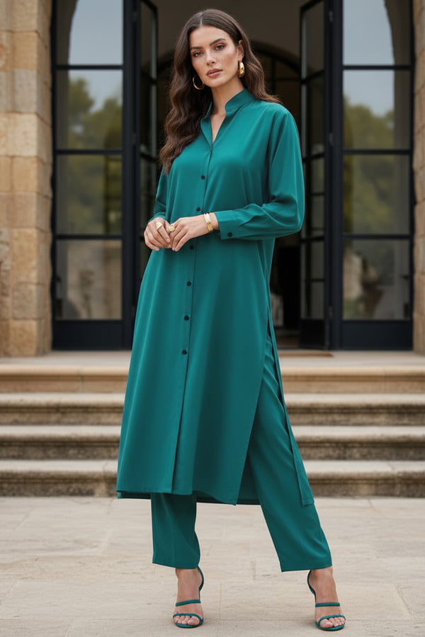 Persian Teal Long Dress