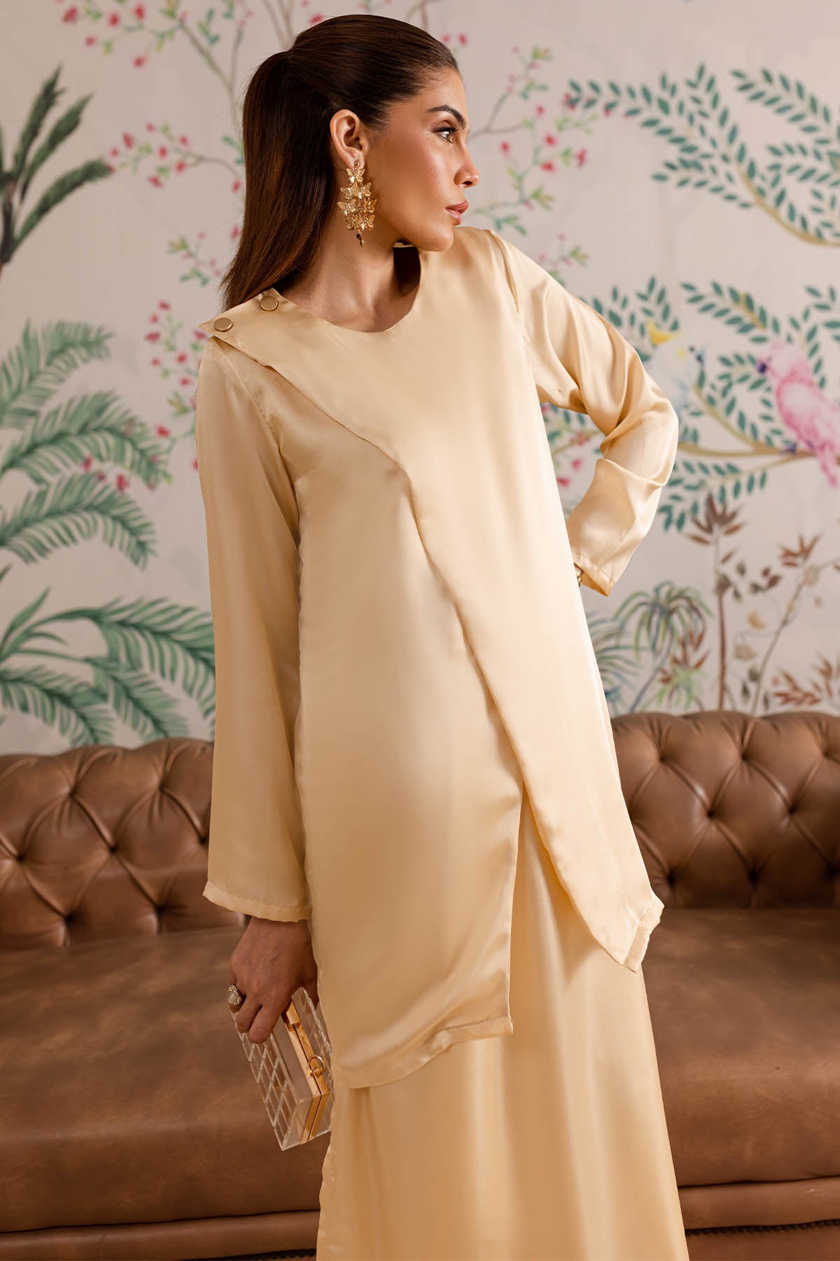 Pastel Beige Silk