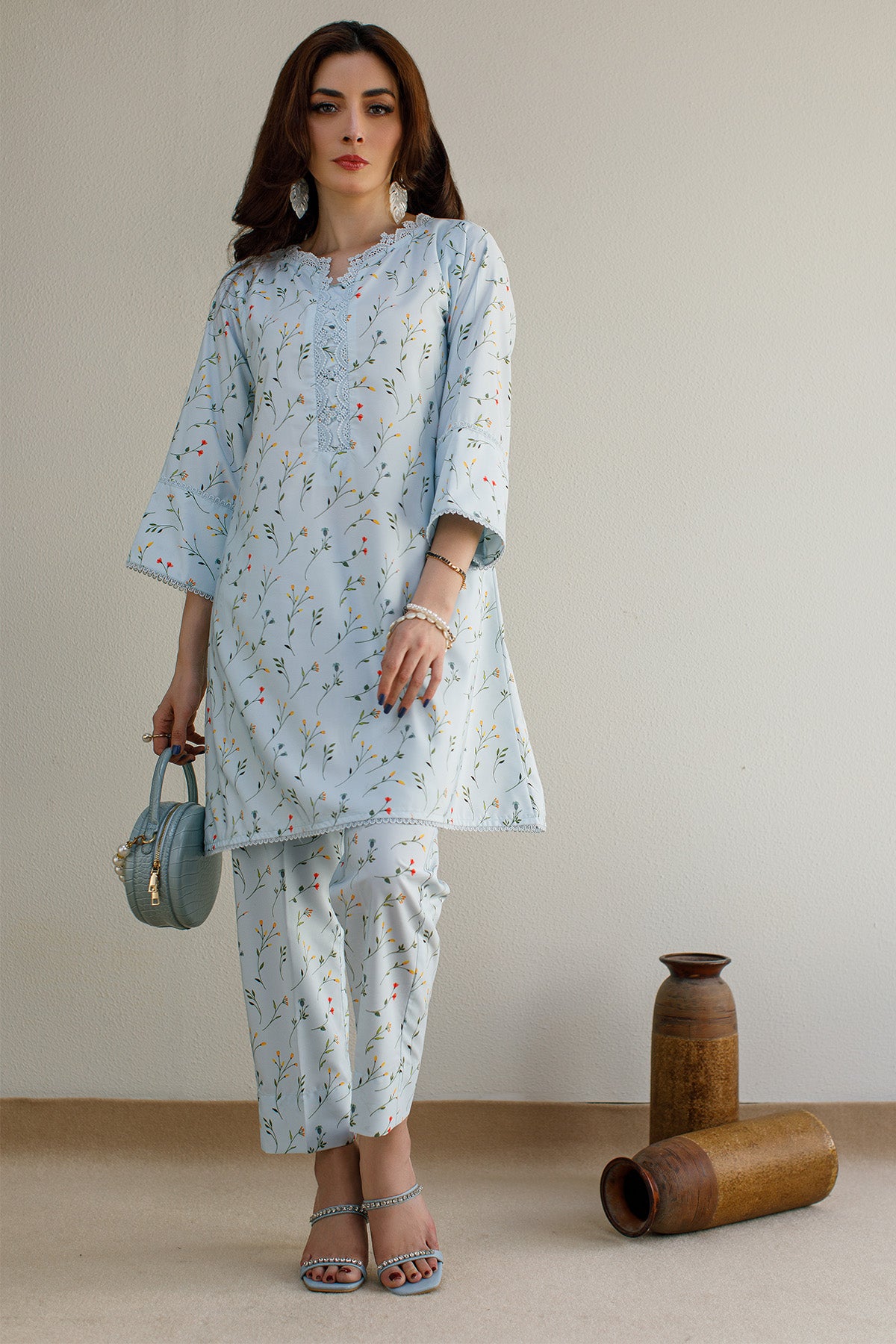 2 Pcs Printed Suit - 18
