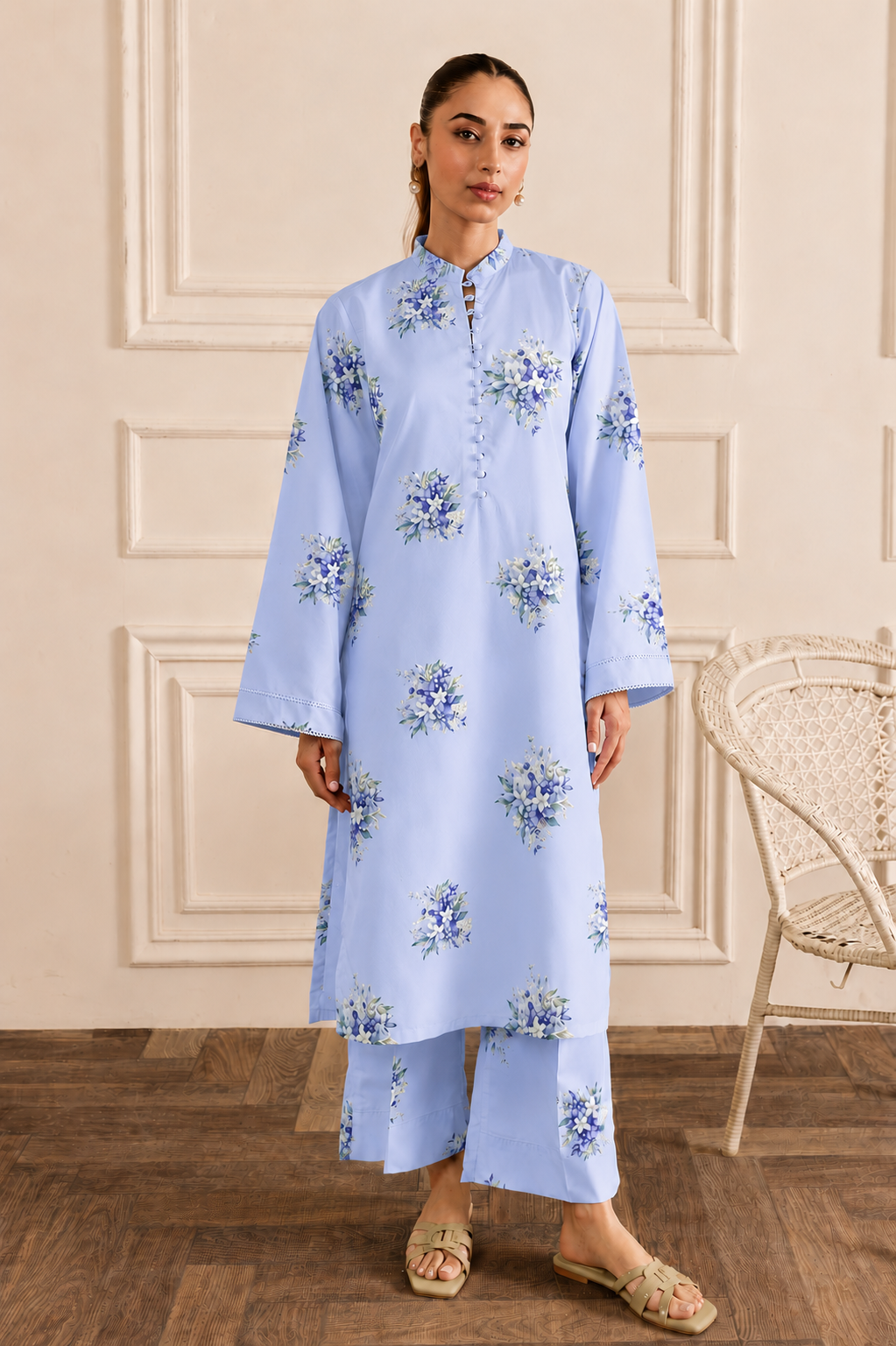 2 Piece - Printed Suit