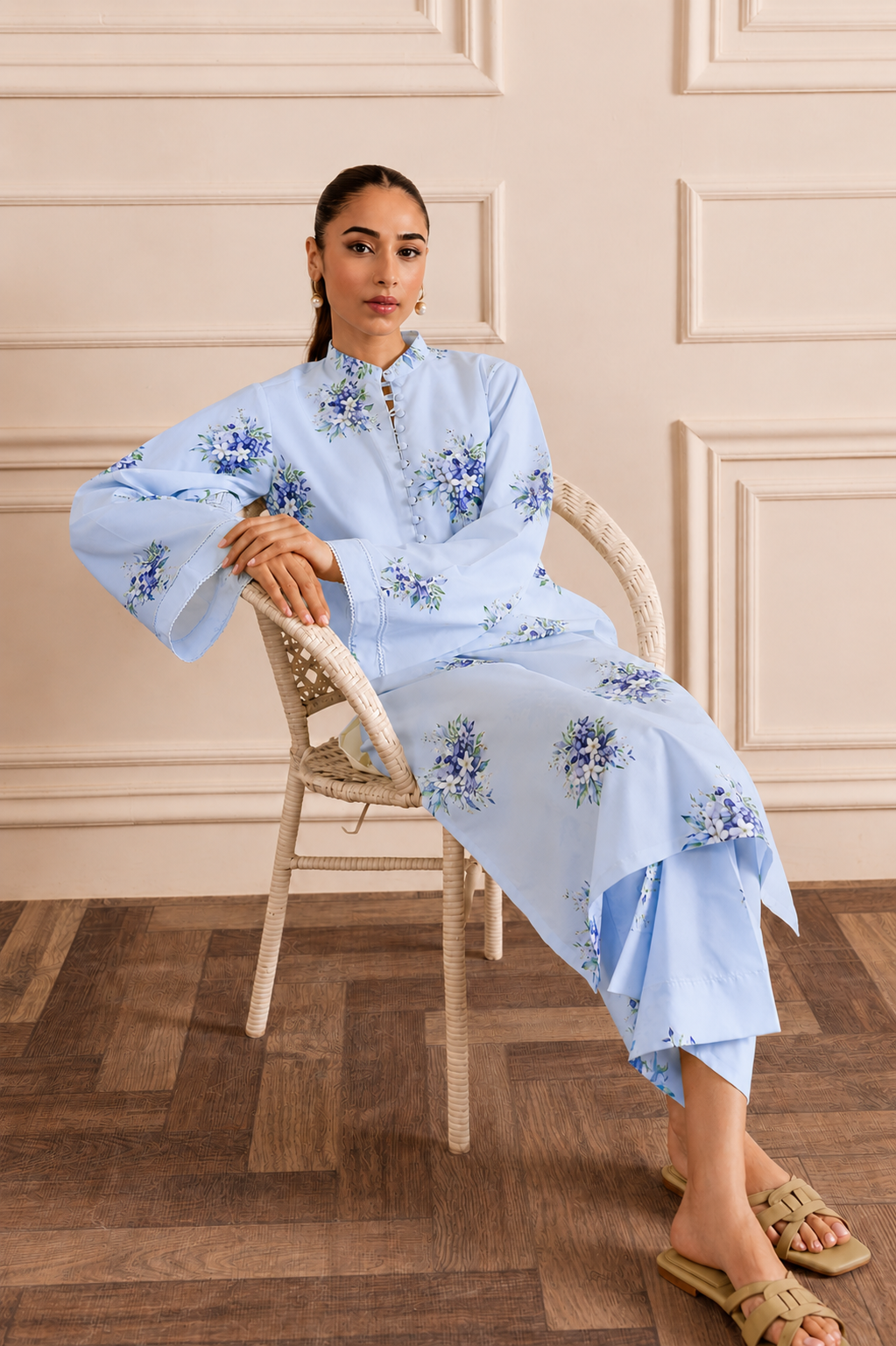 2 Piece - Printed Suit