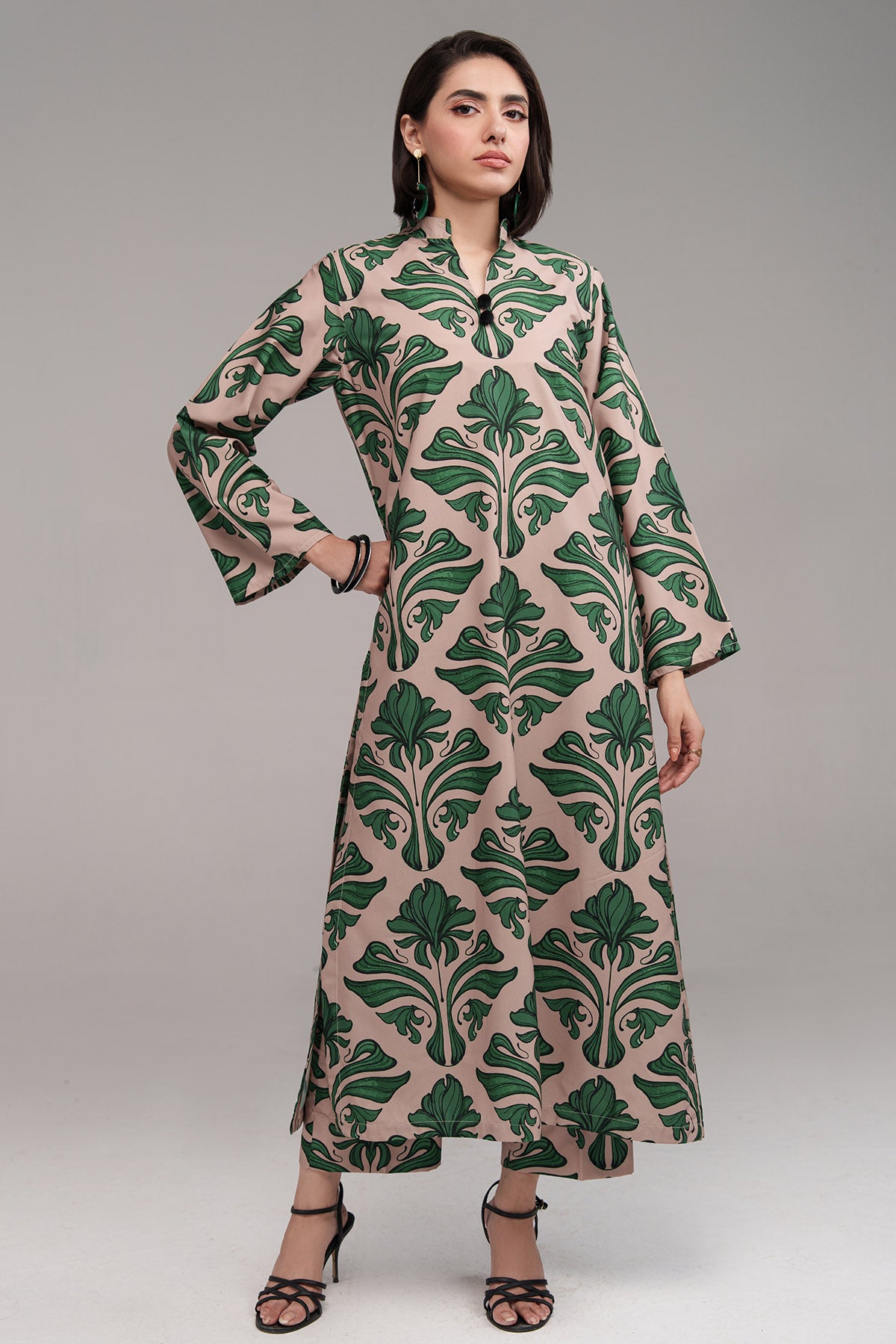 2 Pcs Printed Suit - 73