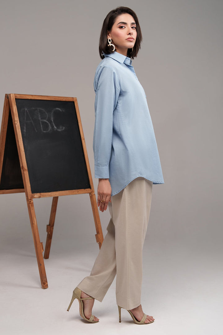 2 Pcs Cambric Co Ord Set - 01 - Peach Republic
