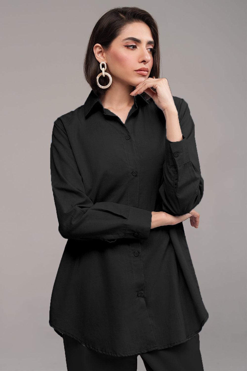 2 Pcs Cambric Co Ord Set - 05 - Peach Republic