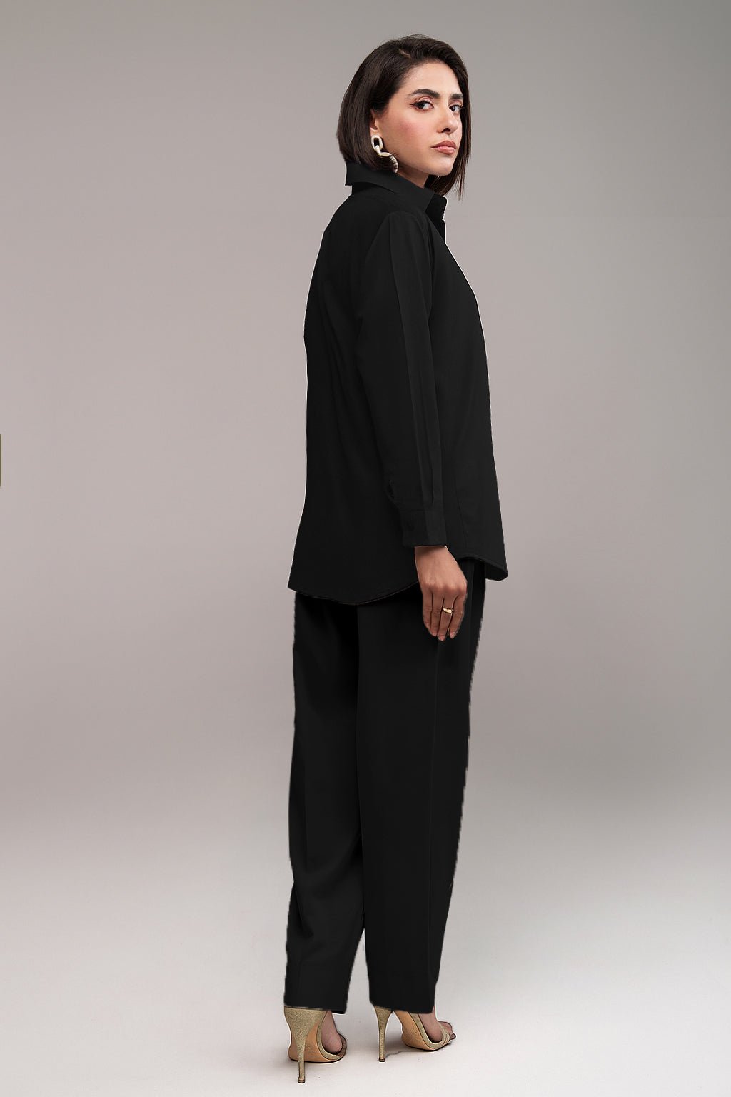 2 Pcs Cambric Co Ord Set - 05 - Peach Republic