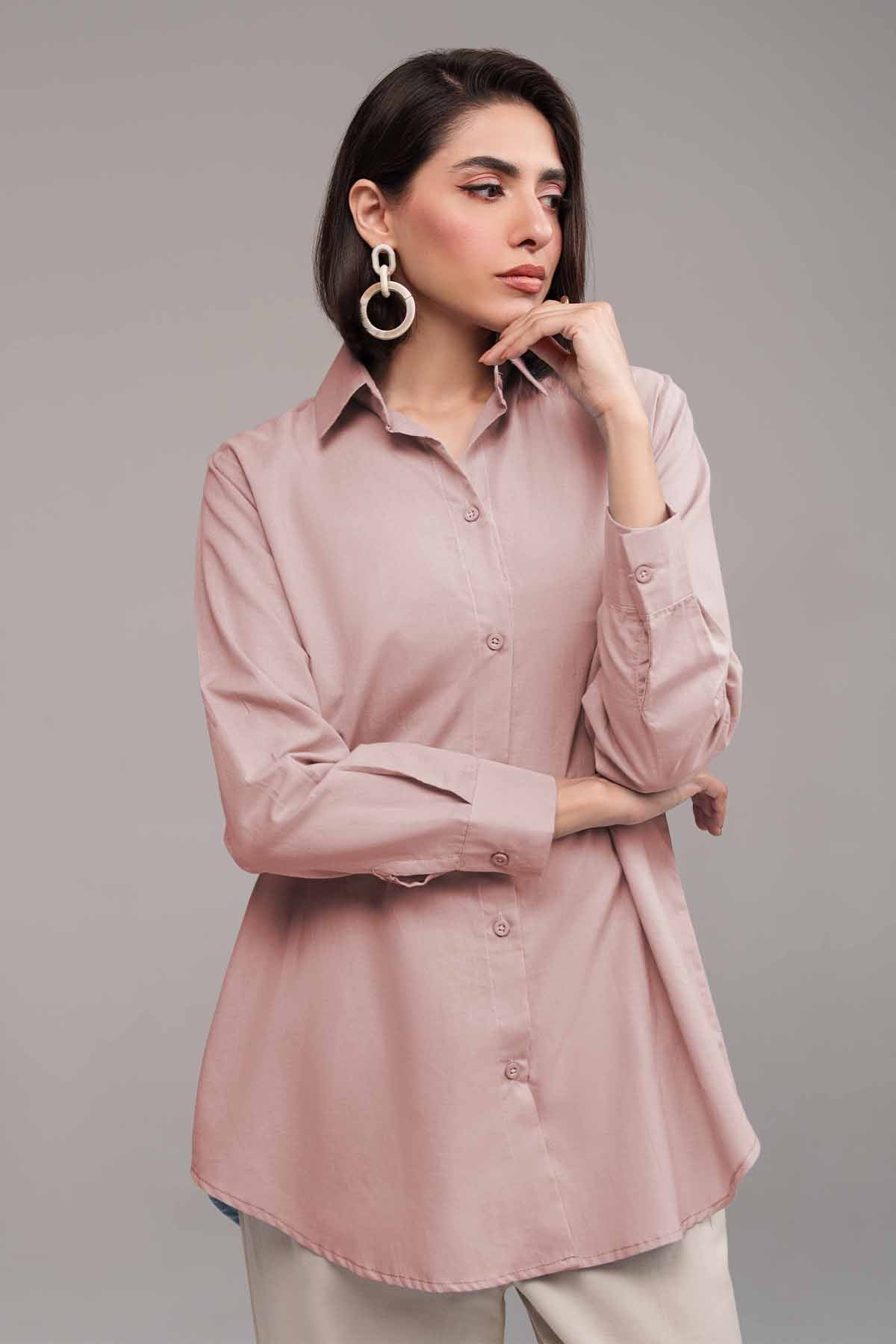 2 Pcs Contrast Co Ord Set - 04 - Peach Republic