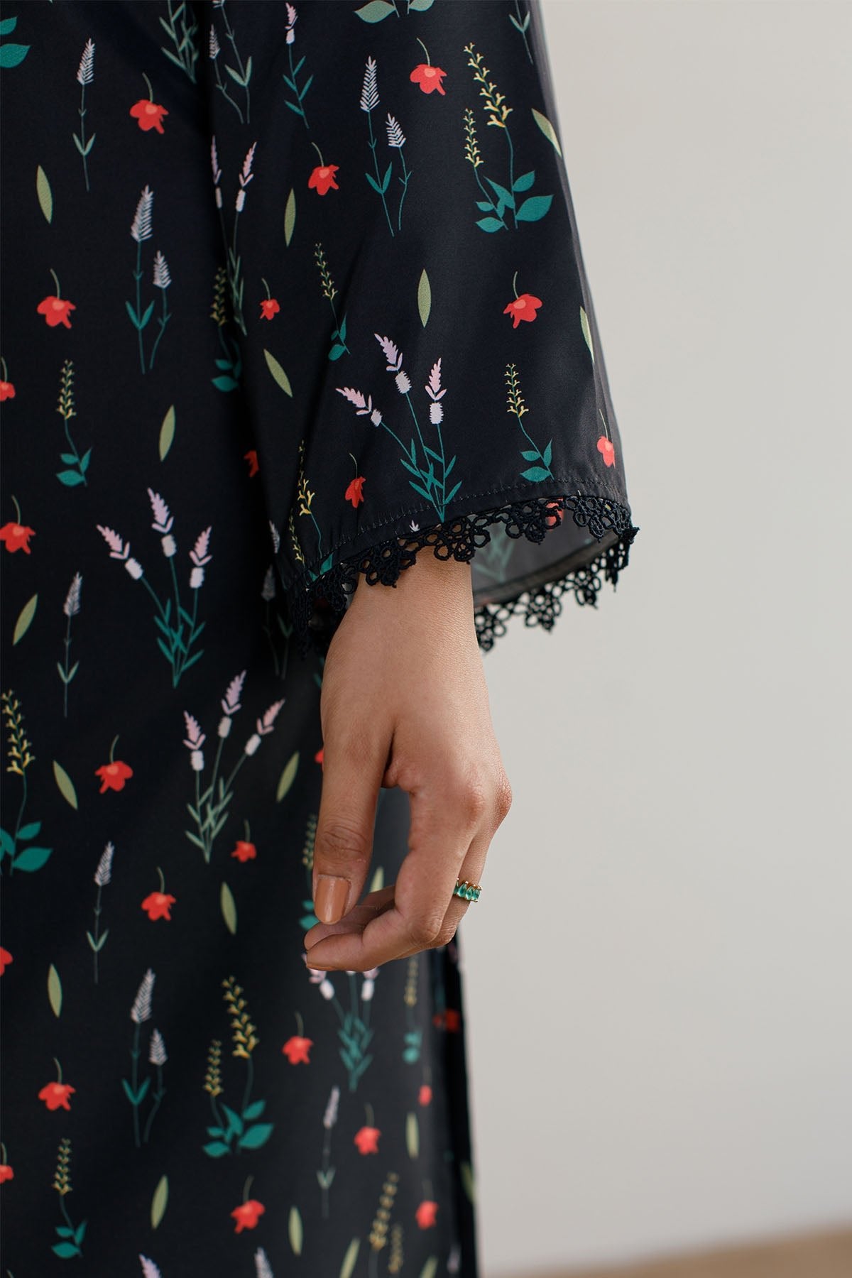 2 Pcs Printed Dress - 30 - Peach Republic