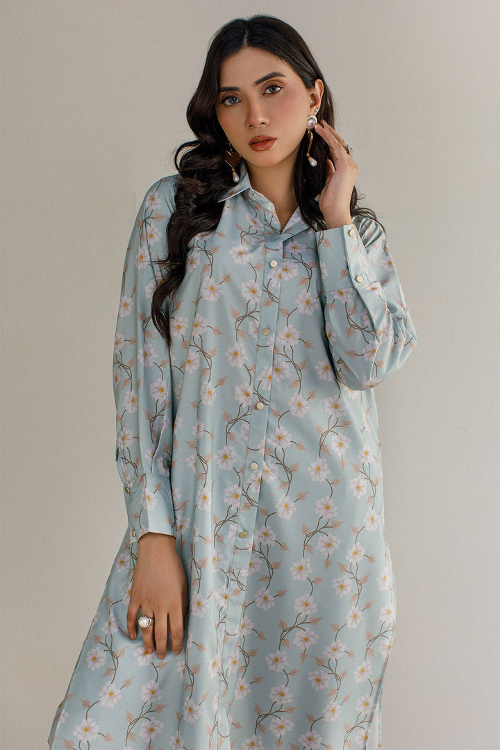 2 Pcs Printed Suit - 22 - Peach Republic