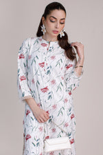 2 Pcs Printed Suit - 24 - Peach Republic