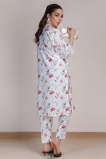 2 Pcs Printed Suit - 24 - Peach Republic
