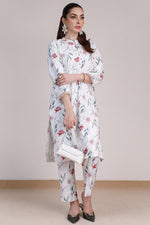 2 Pcs Printed Suit - 24 - Peach Republic