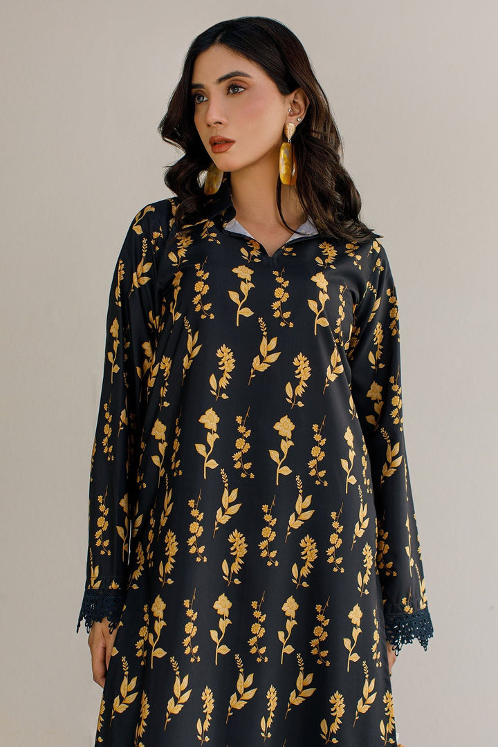 2 Pcs Printed Suit - 32 - Peach Republic