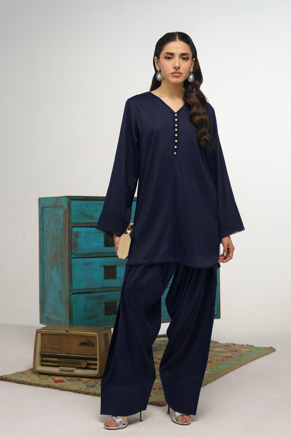 2 Pcs Suit - 004 - Peach Republic