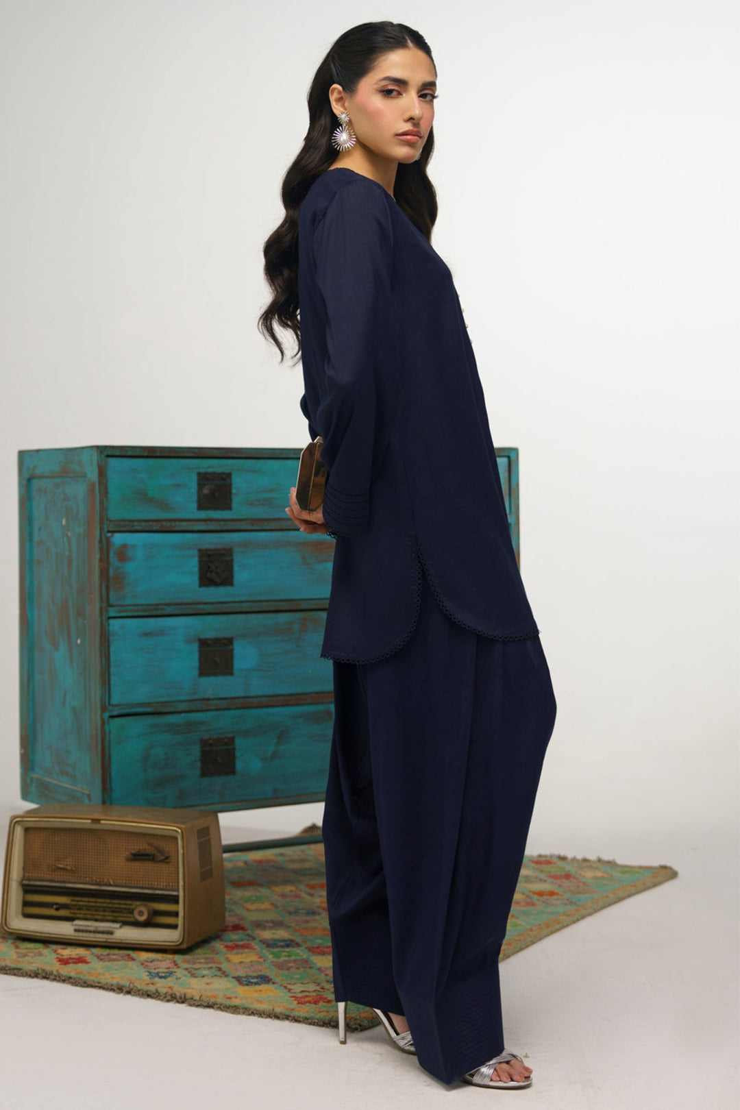 2 Pcs Suit - 004 - Peach Republic