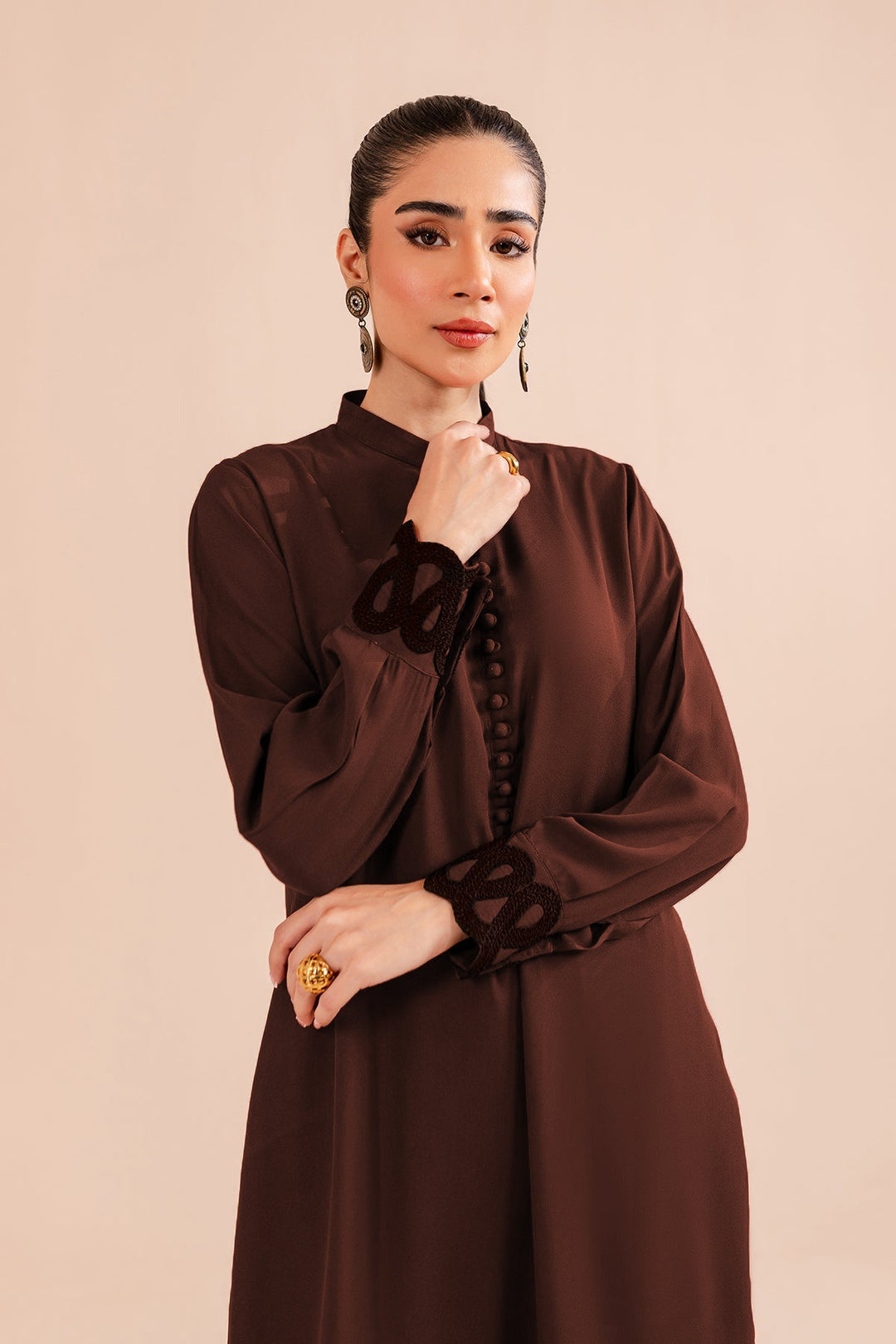 2 Piece Lace Suit - 01 - Peach Republic