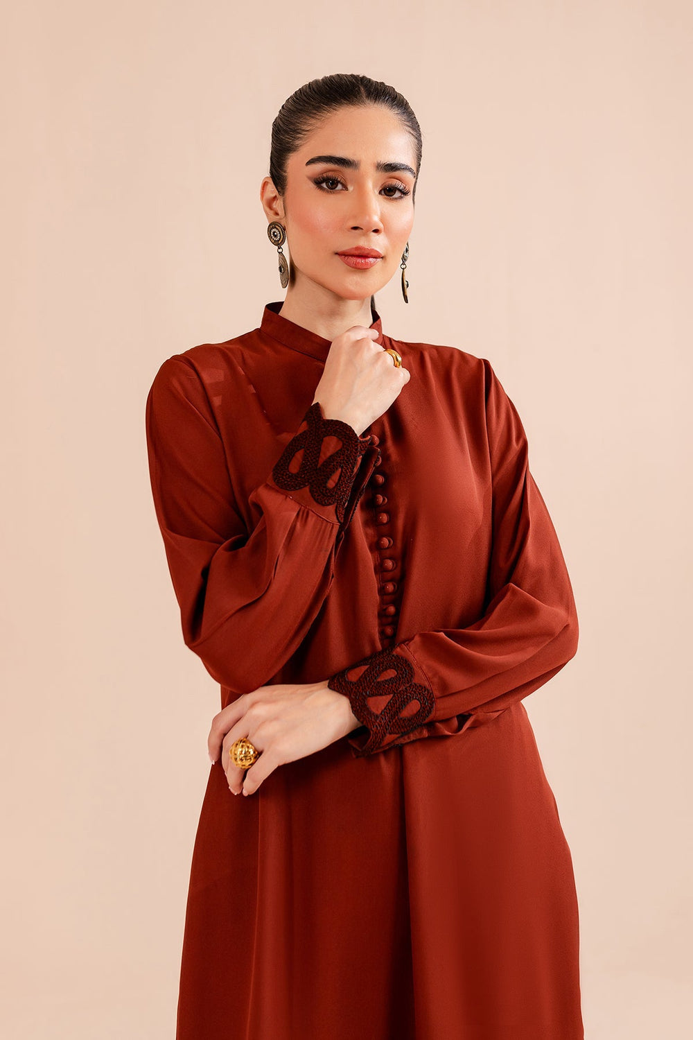 2 Piece Lace Suit - 02 - Peach Republic