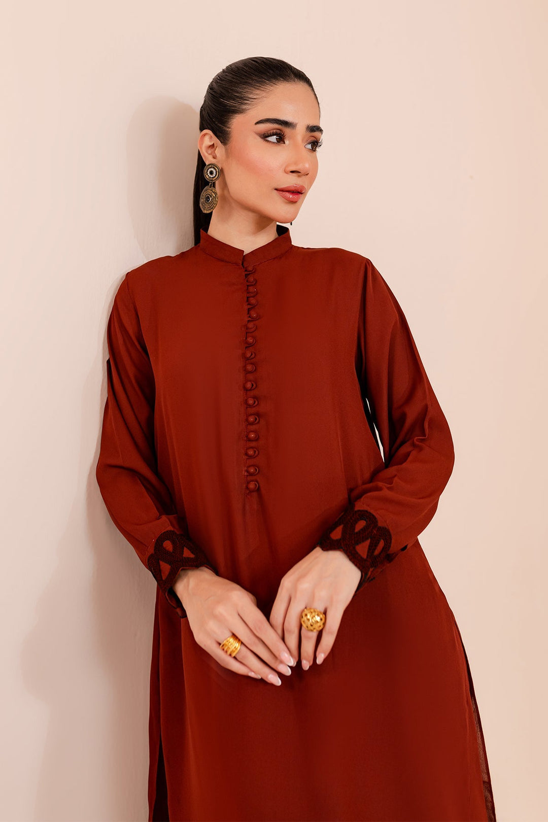 2 Piece Lace Suit - 02 - Peach Republic