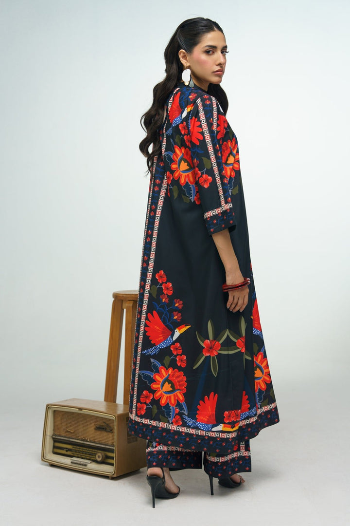 2 Piece Printed Suit - 53 - Peach Republic