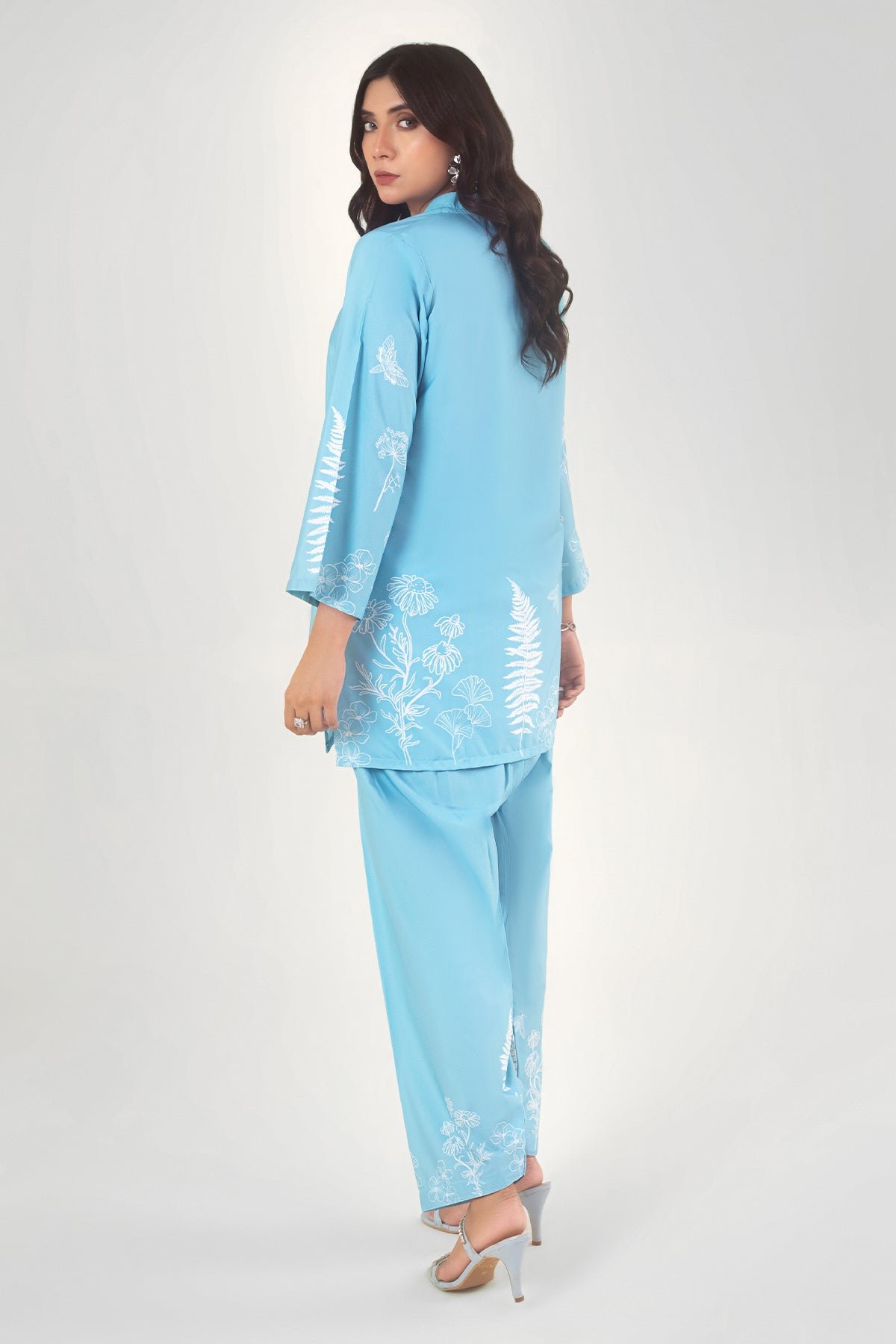 2 Piece Printed Suit - 65 - Peach Republic