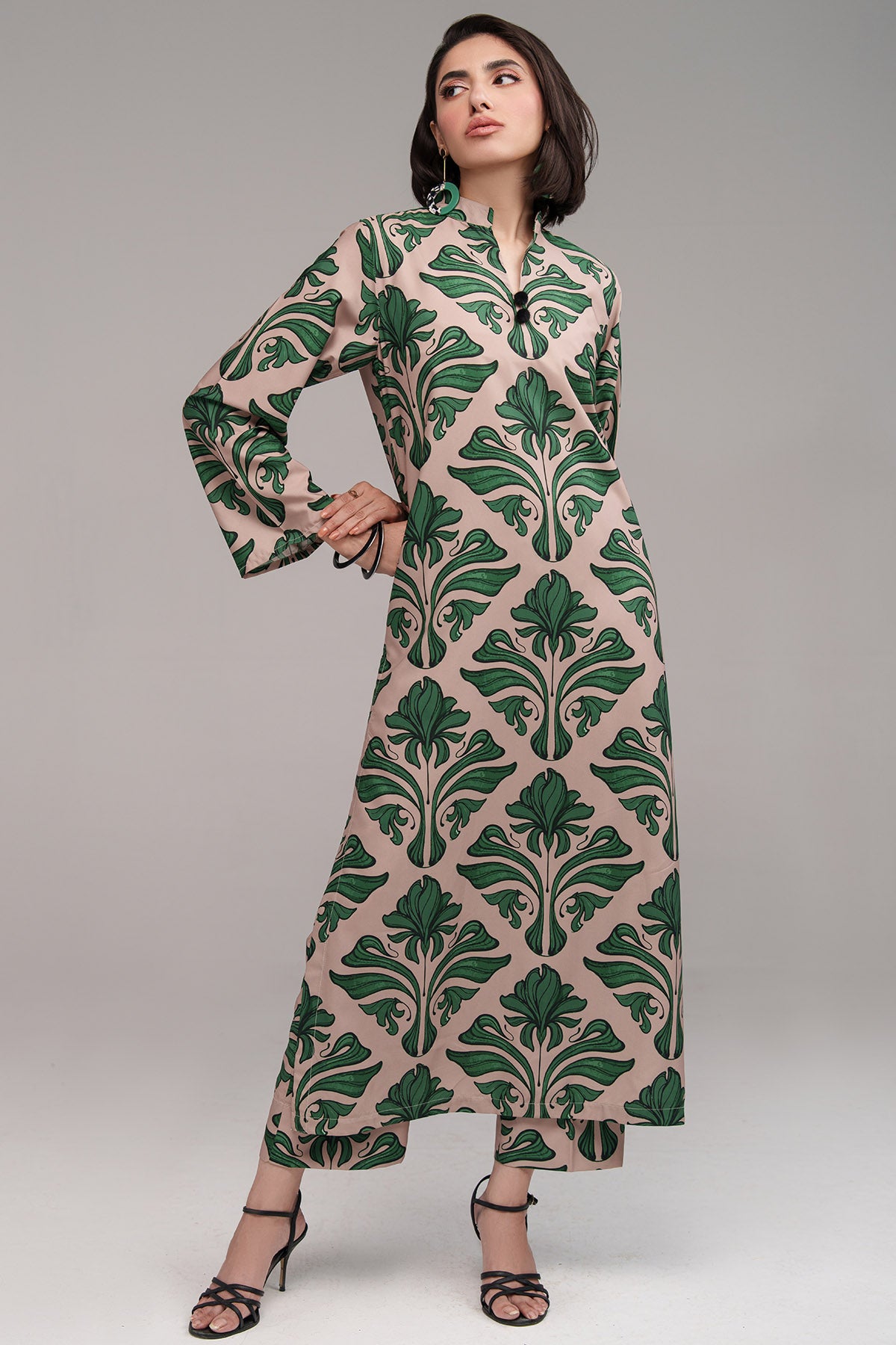 2 Pcs Printed Suit - 73
