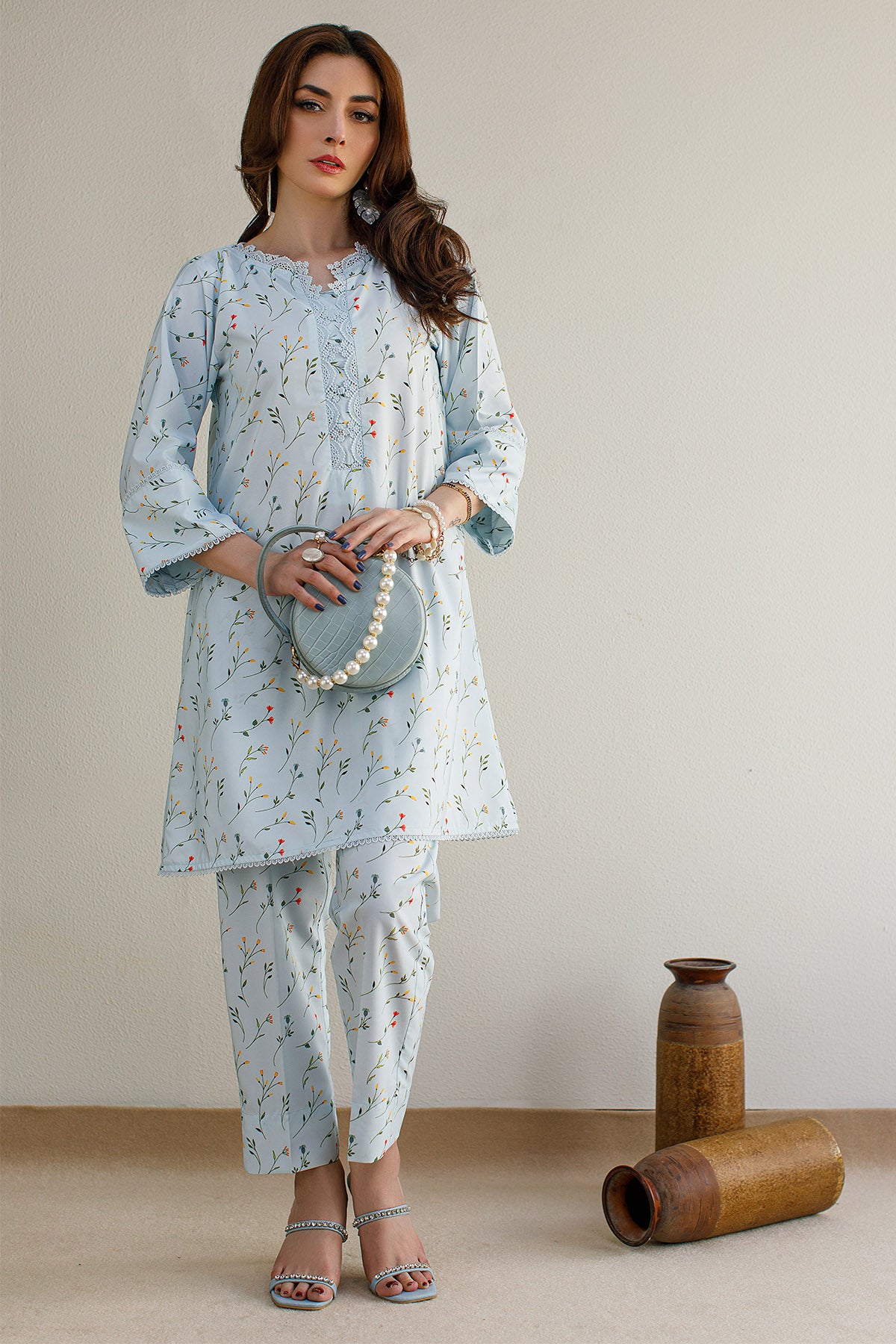 2 Pcs Printed Suit - 18