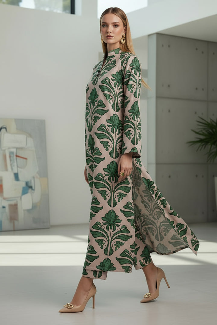 2 Pcs Printed Dress - 73