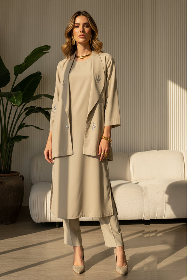 3 Pcs Layered Dress- 001