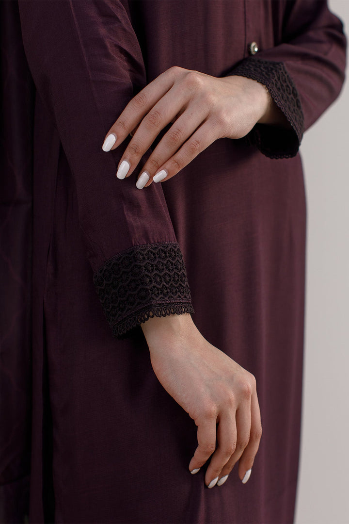 3 Pcs Raw Silk Dress - 08 - Peach Republic