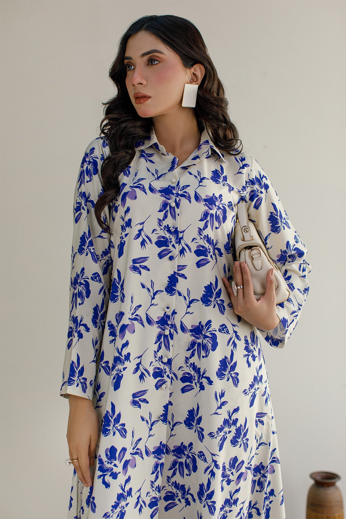 2 Pcs Printed A-Line Dress - 17