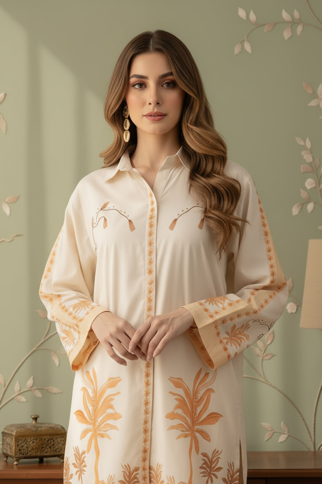 2 Piece Printed  Suit - 64