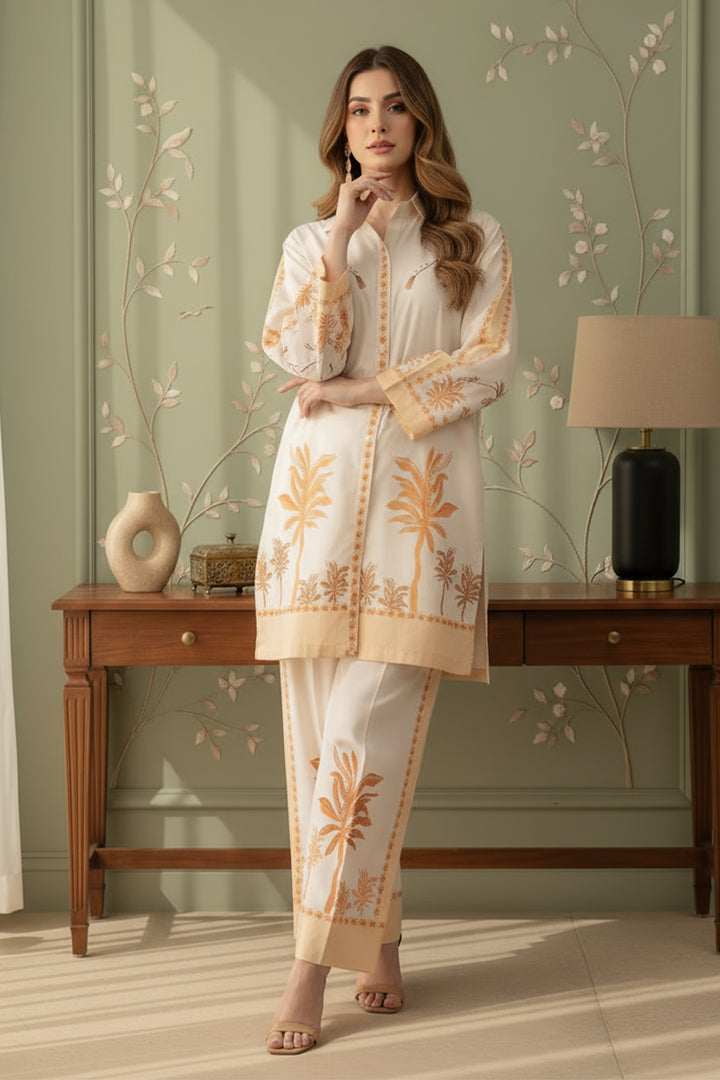 2 Piece Printed  Suit - 64