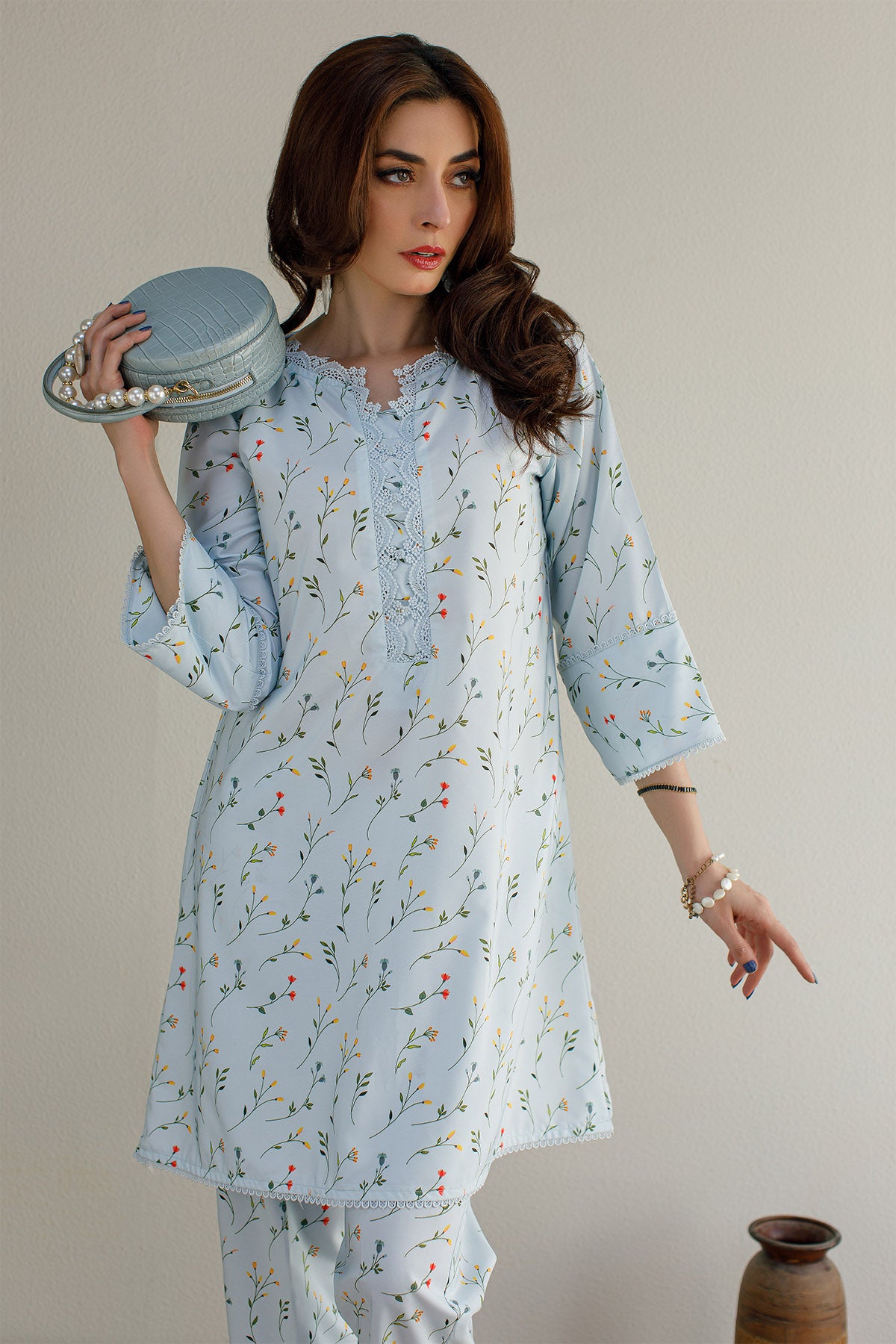 2 Pcs Printed Suit - 18