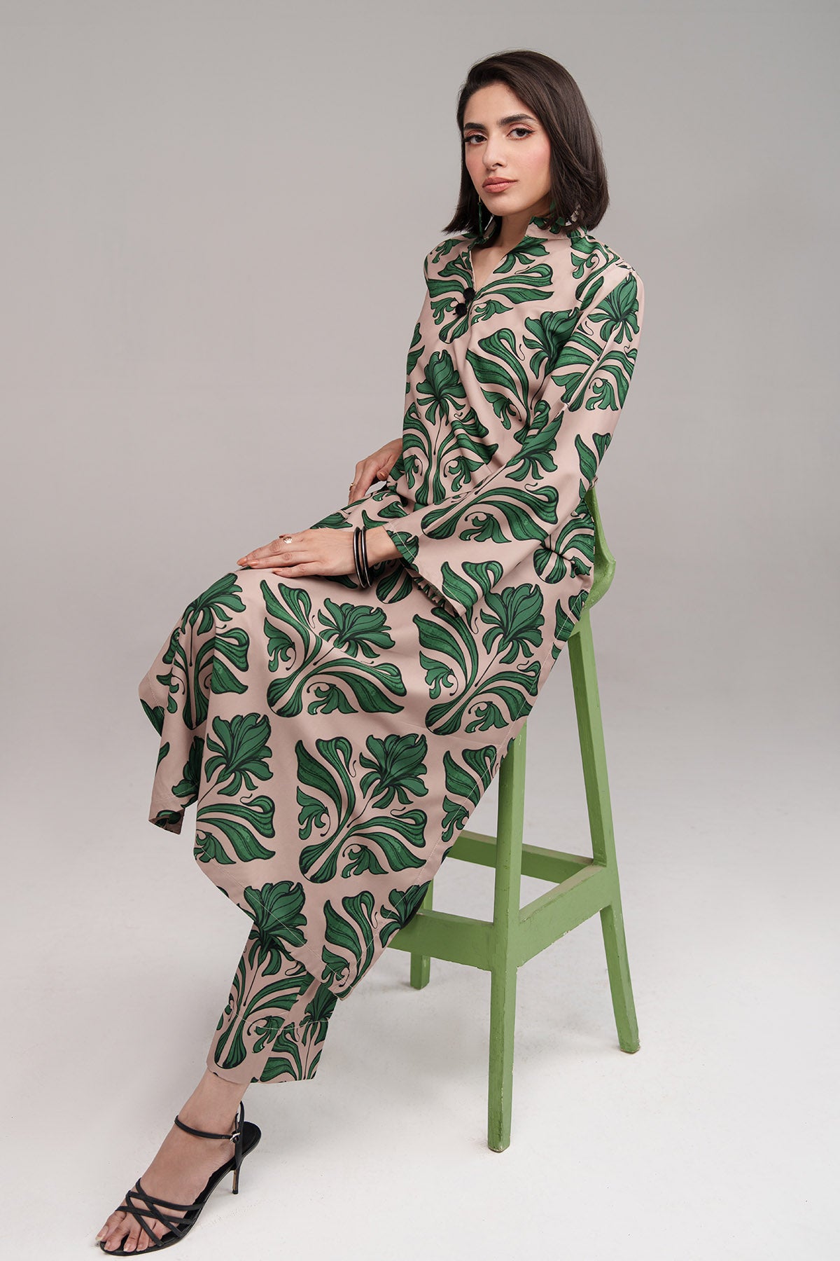 2 Pcs Printed Suit - 73