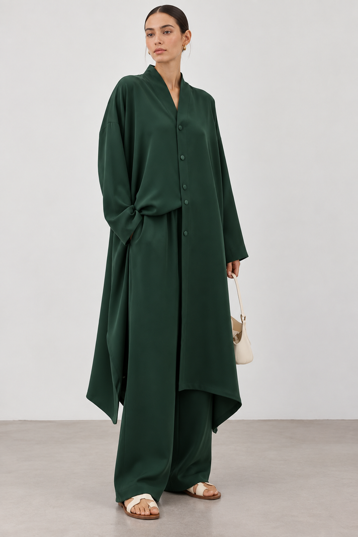 Bottle Green Flow Co-ord