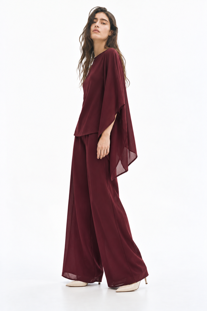 Burgundy Flow Co-ord