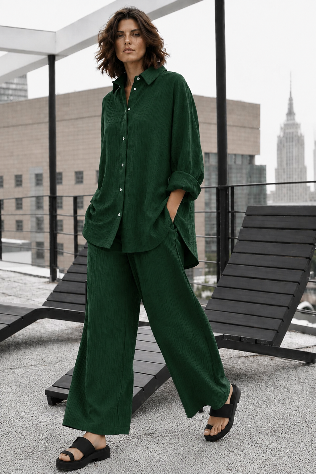 Dark Green Co-Ord Set - 03