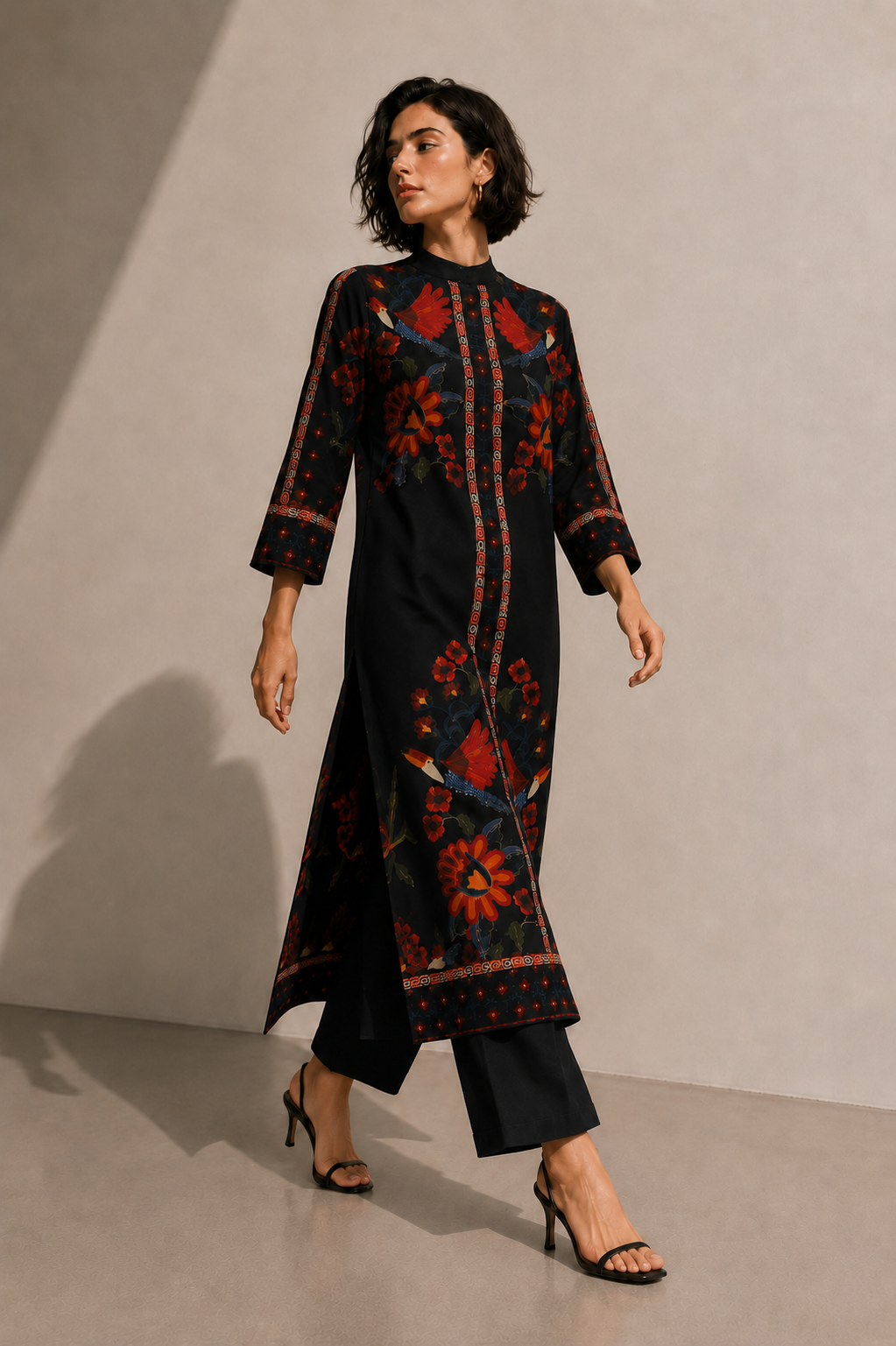 2 Piece Printed  Suit - 53