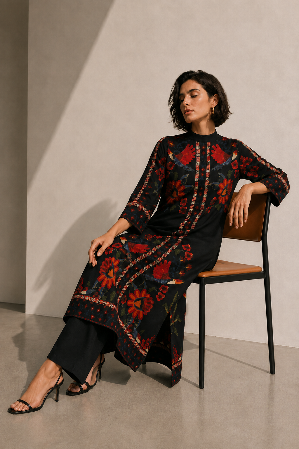 2 Piece Printed  Suit - 53