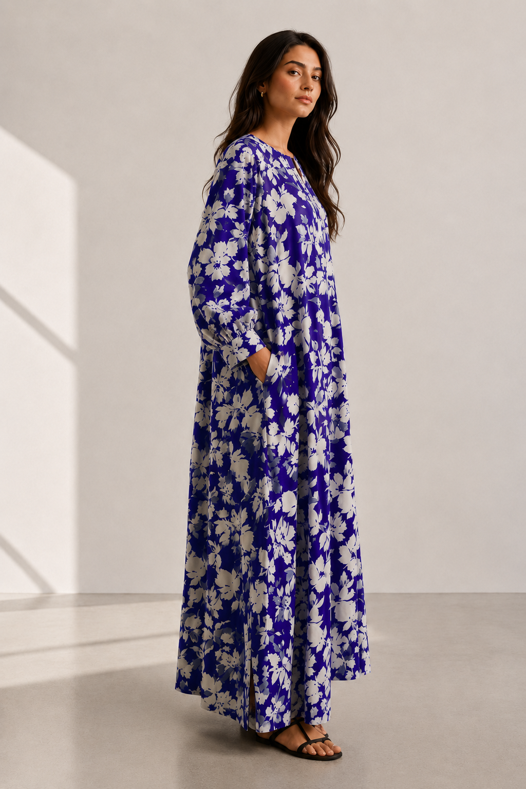 Ivory Blue Dress