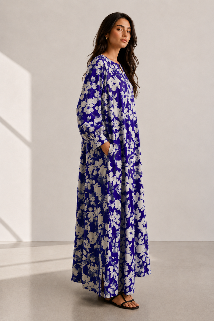 Ivory Blue Dress