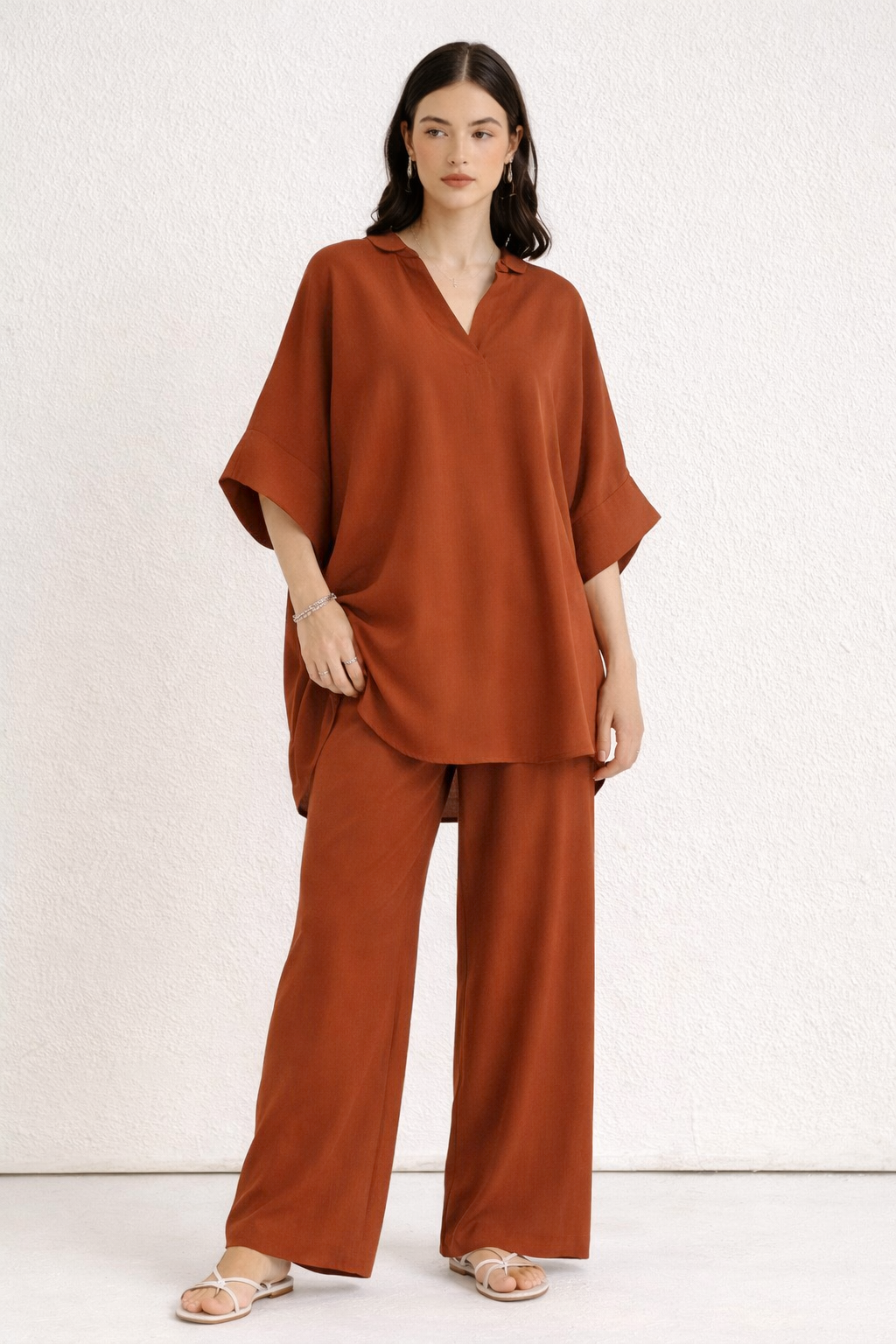 Rust Co Ord Set - 002