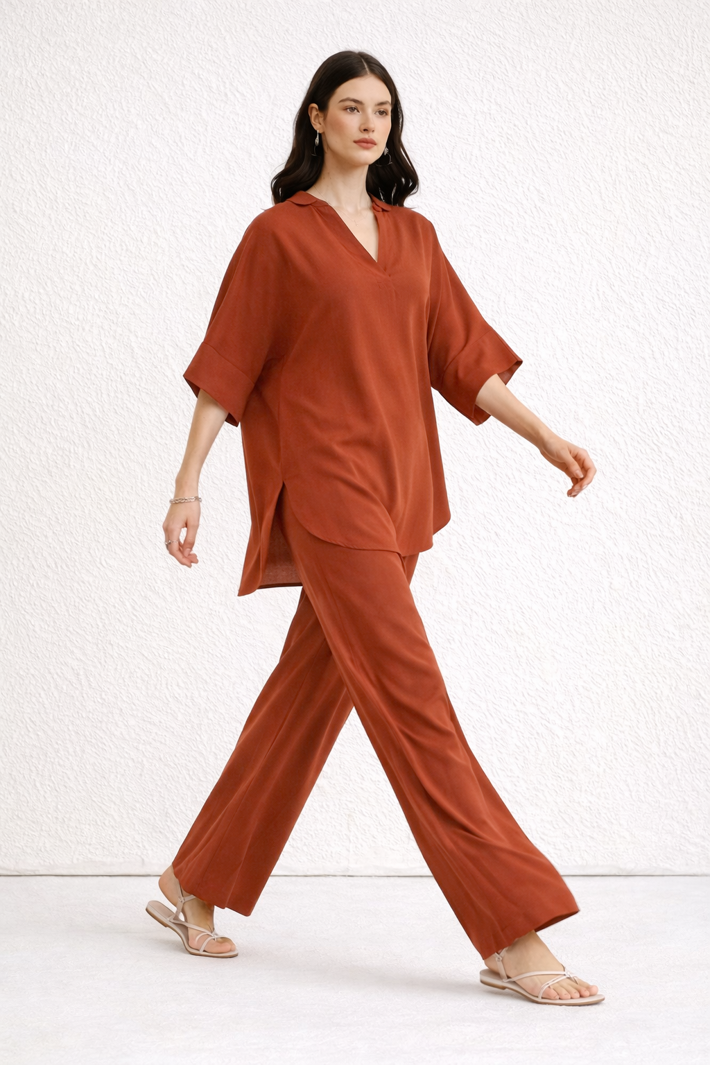 Rust Co Ord Set - 002