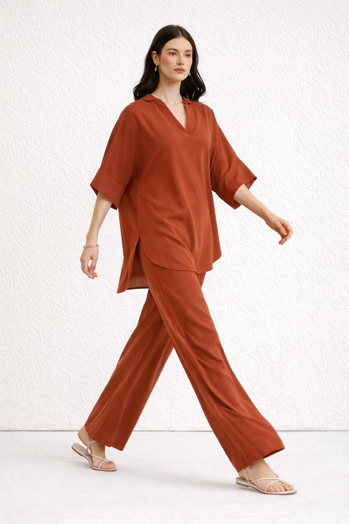 Rust Co Ord Set - 002