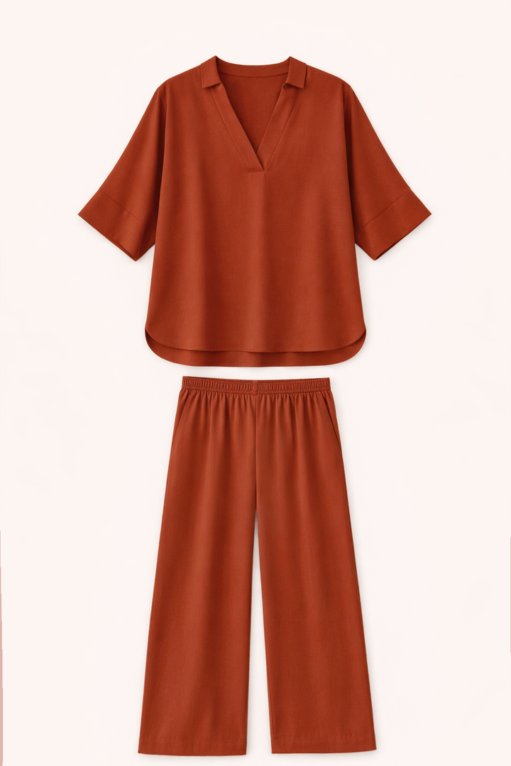 Rust Co Ord Set - 002
