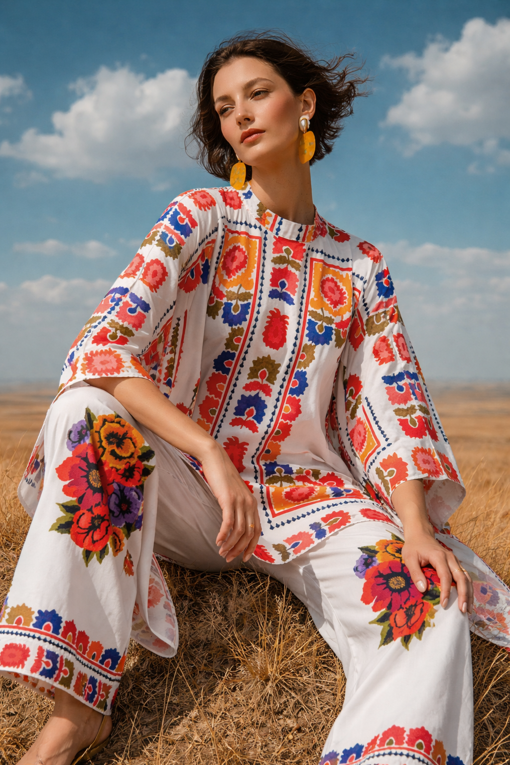 Flora Mosaic Co-Ord Set