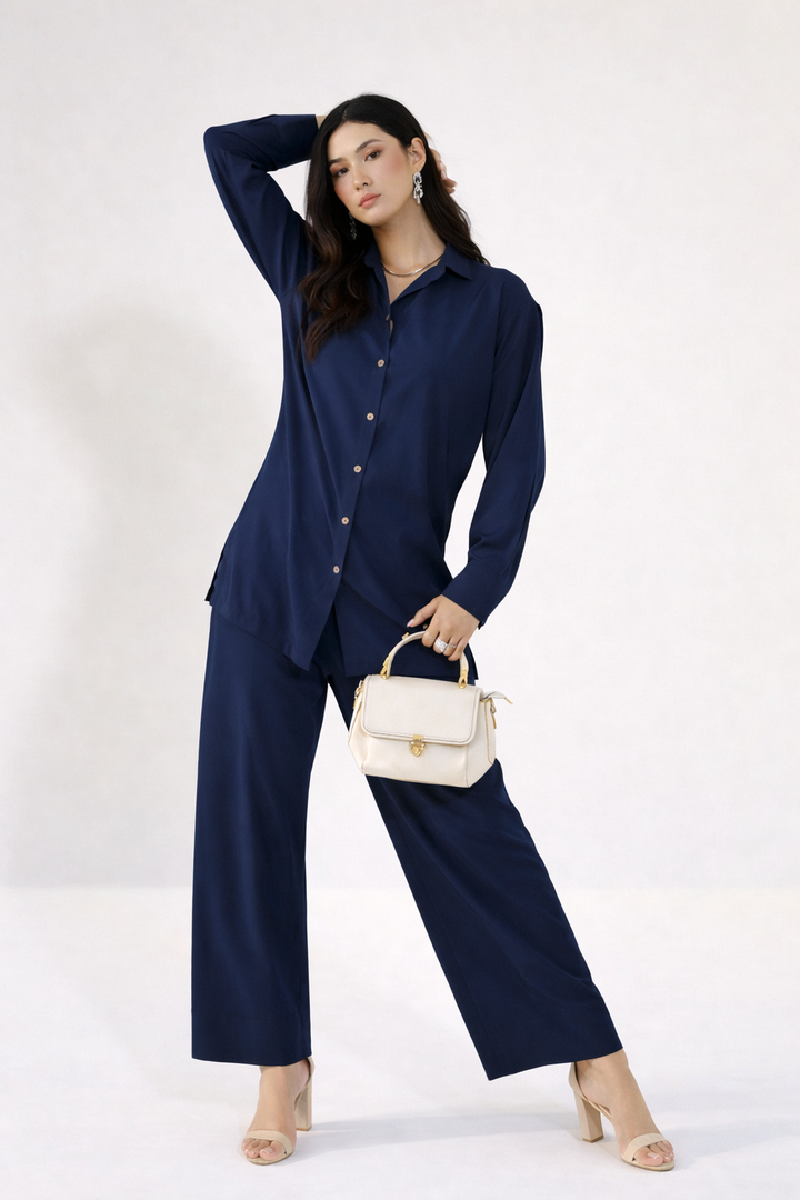Classic Button Down Co Ord Set - 02