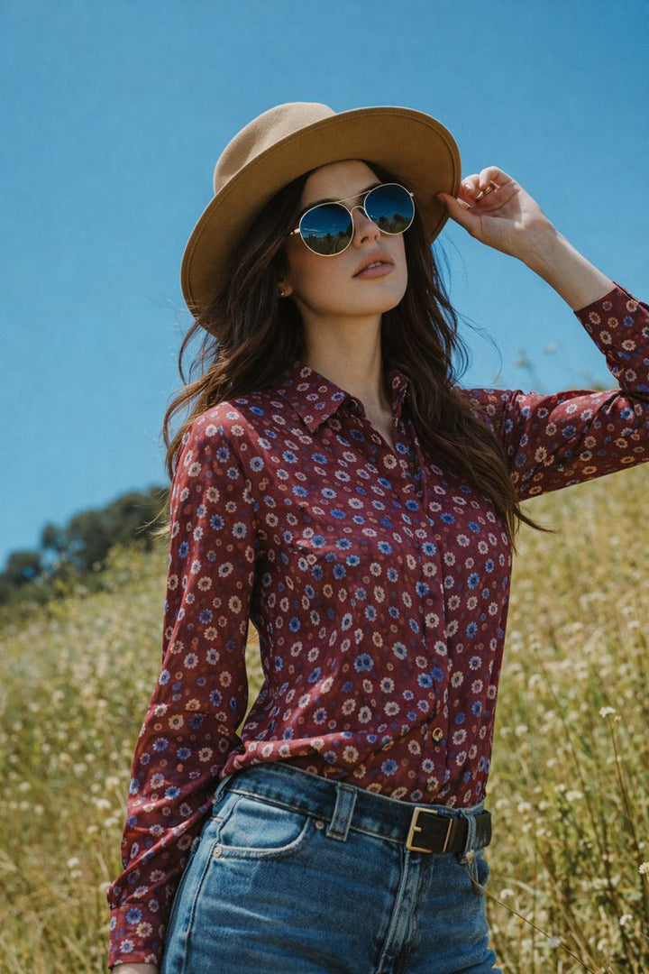 Printed Silk Top - 08