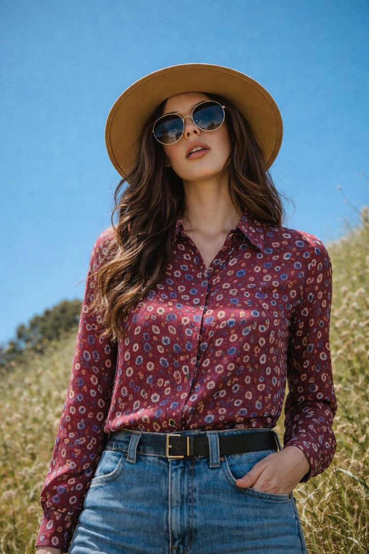 Printed Silk Top - 08