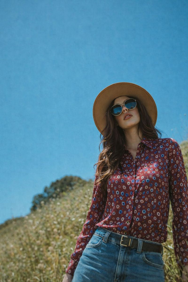 Printed Silk Top - 08