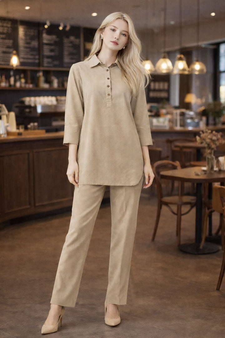 Khaddar Co Ord Set-04